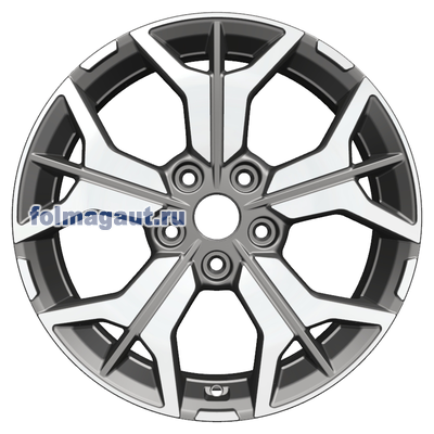  Khomen Wheels 7x17 5/114,3/39/60,1 Khomen Wheels KHW1715 (RAV4) GRAY FP . . (WHS498133) ()