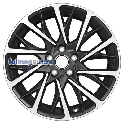  Khomen Wheels 7,5x18 5/112/39/66,6 Khomen Wheels KHW1804 (AUDI A4/A6) BLACK FP . . (WHS498541) ()