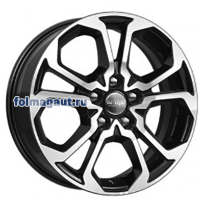 Диски КиК 6,5x17 5/114,3/50/66,1 КиК KC892 (ARKANA) АЛМАЗ ЧЕРНЫЙ лит. арт. (WHS498805) (фото)