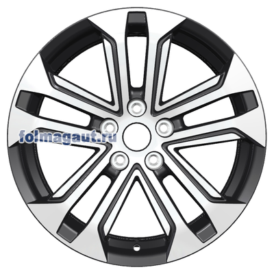  Khomen Wheels 7x18 5/114,3/48,5/67,1 Khomen Wheels KHW1803 (SPORTAGE) BLACK FP . . (WHS498576) ()