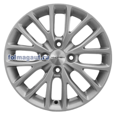  Khomen Wheels 6x15 4/100/37/60,1 Khomen Wheels KHW1506 (XRAY) F/SILVER . . (WHS498520) ()