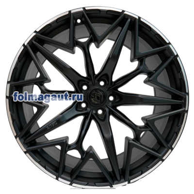  Khomen Wheels 10x22 5/112/30/66,6 Khomen Wheels ZEUS 2202 (X5/X6/X7/CULLINAN) BLACK MATT MR . . (WHS510331) ()