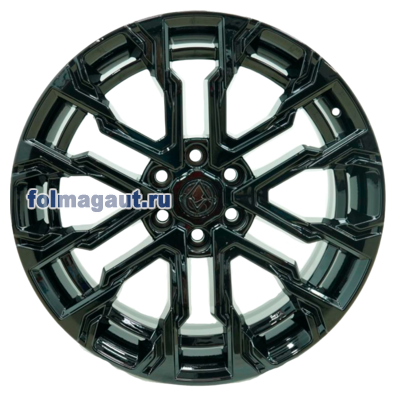  Khomen Wheels 9x22 6/139,7/25/77,8 Khomen Wheels AZIMUT 2205 (QX80/PATROL) BLACK MATT . . (WHS510338) ()