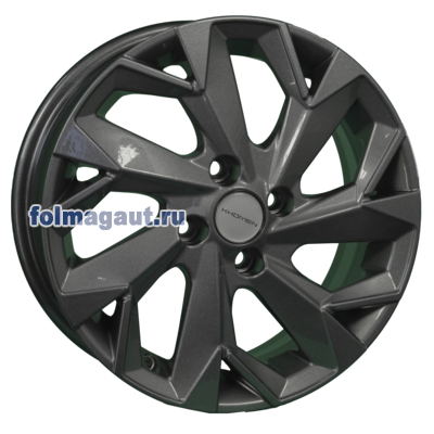  Khomen Wheels 6x15 4/100/40/60,1 Khomen Wheels KHW1508 (XRAY) BLACK . . (WHS511809) ()