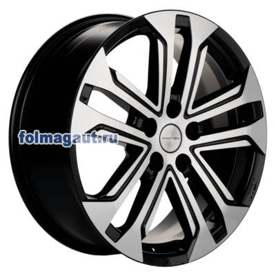  Khomen Wheels 7x18 5/114,3/46/63,4 Khomen Wheels KHW1803 (TUGELLA) BLACK FP . . (WHS517035) ()