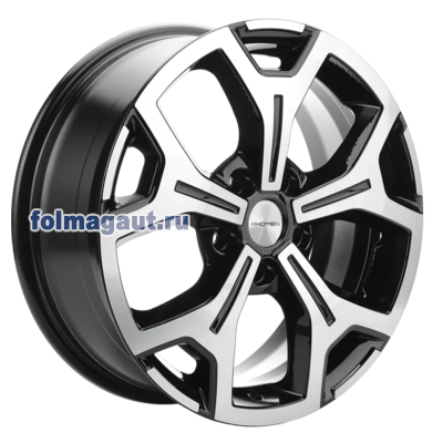  Khomen Wheels 6,5x17 5/120/60/65,1 Khomen Wheels KHW1710(2) (VW MULTIVAN) BLACK FP . . (WHS519550) ()