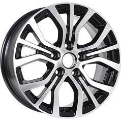  KDW 6,5x16 5/114,3/38/67,1 KDW KD1633 (OUTLANDER) (736) BLACK FRONT POLISHED . . (KD00011) ()