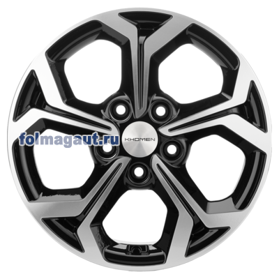 ����� Khomen Wheels 6,5x16 5/114,3/45/60,1 Khomen Wheels KHW 1606 BLACK FP ���. ���. (WHS498726) (����)